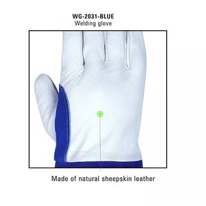 Guantes de Soldadura de Cuero Vacuno y Piel de Vacuno Reforzada, Resistentes a Chispas y Llamas, para Bomberos, Jardinería y Protección de Manos - Product Image 3