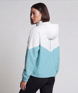 Veste de pluie imperméable pour femme à manches longues avec fermeture éclair, coupe-vent à capuche, idéale pour l'extérieur en été - Product Image 2