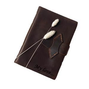 Diario de Viaje Personalizado de Cuero Genuino de Tapa Dura, Regalo para Ella, Maestra, Hombres, Mujeres, Recargable, 256 Páginas - Product Image 1
