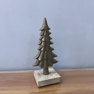 Gold Aluminum Modern Small Christmas <b>Tree</b> <b>Standing</b> Indoor Decor High Quality Luxury Home Decor - Product Image 6