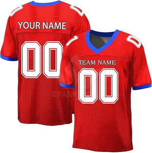Camiseta de Fútbol Personalizada para Hombre, Azul y Negra a Rayas, Cuello en V, Manga Corta, Sublimada, Transpirable, Malla 100% Poliéster, Corte Regular - Product Image 2