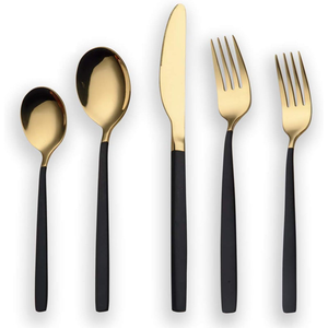 Ensemble de couverts modernes en acier inoxydable, finition miroir, pour service de mariage, réceptions, traiteur, hôtel, au prix le plus bas - Product Image 2