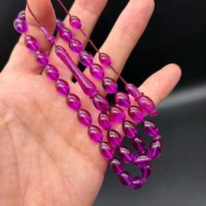 Rosario de Resina Alemán con Cuentas de Neón, Fundición Personalizada, Ecológico, Pintado a Mano, Misbaha Ámbar Faturan, Tasbih Islámico - Product Image 4