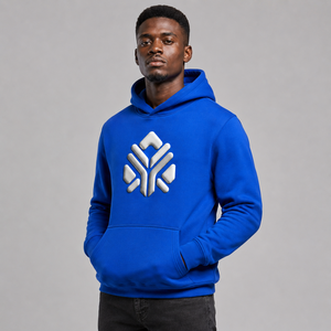 Sudadera con capucha para hombre con impresión en relieve llamativa, detalles en relieve y construcción suave, diseñada para atuendos casuales y estilo urbano. - Product Image 4