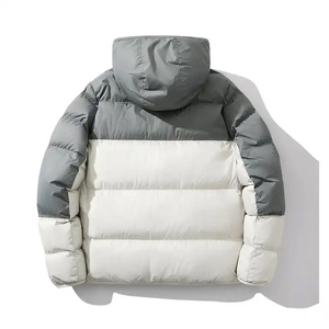 Fabricantes OEM de Ropa Urbana, Chaqueta Acolchada de Invierno Personalizada, Resistente al Viento, Negra, para Exteriores, Chaqueta de Plumón Gruesa para Hombre - Product Image 5