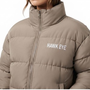 Chaqueta Acolchada para Mujer, Abrigo Casual de Invierno, Corte Regular, Cuello Alto, Ropa Exterior Cálida, Venta al Por Mayor - Product Image 4