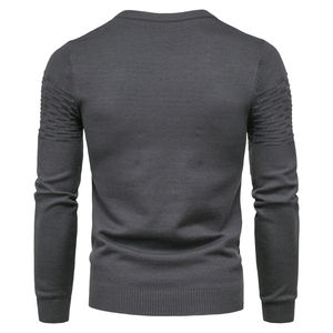 Pull d'hiver premium pour homme 100% coton, confortable, chaud, tricot décontracté, service OEM - Product Image 3
