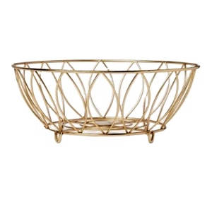 Centro de mesa de alambre de Metal de calidad lujosa cesta de almacenamiento de frutas de pan diseñador más elegante suministro directo de fábrica de hierro - Product Image 4
