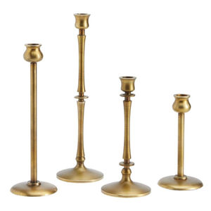 Porte-bougie design moderne en acier inoxydable poli et finition cuivre, élégant objet de décoration de table, cadeau à prix compétitif - Product Image 6