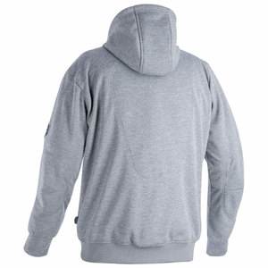 Sweat-shirt à capuche oversize pour homme, gris uni, en molleton, décontracté, coupe classique, avec poche, pour l'automne - Product Image 6