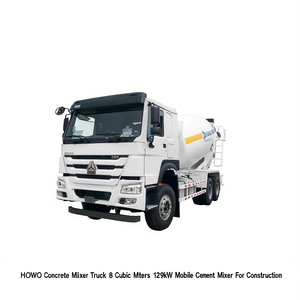 Camion malaxeur à béton Howo 8 mètres cubes 129 kW, malaxeur à ciment mobile pour la construction - Product Image 2