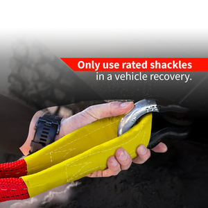 Corde de remorquage robuste Roadpower, sangle de récupération durable de 5 m avec boucles renforcées, idéale pour les véhicules tout-terrain, les voitures et les camions - Product Image 2