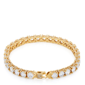 Pulsera de tenis de lujo con diamantes cultivados en laboratorio de diseño único para mujer, de plata de ley 925, ideal para bodas y fiestas, disponible para la venta. - Product Image 4