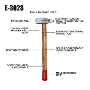 Pince à bec de canard Eastman E-3023 avec manche en bois, qualité industrielle, pour le travail du bois et les chantiers de construction (OEM) - Product Image 3