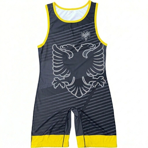 Wholesale Top Quality Custom Wrestling <b>Singlet</b>-Stretch Breathable Lightweight Professional Apparel <b>for</b> <b>Men</b> - Product Image 1