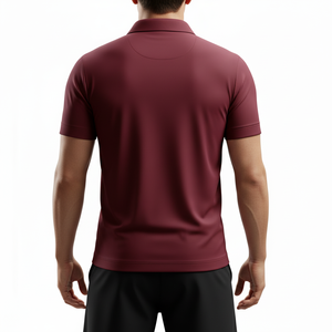 Camisa de Hombre, Corte Slim Fit Personalizado, Tela de Poliéster y Algodón, Logotipo Frontal, Cuello con Botones, Manga Corta, Servicio OEM - Product Image 2