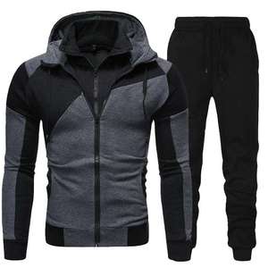 Ensemble de survêtements pour enfants et hommes, 2 pièces, en molleton technique imprimé, personnalisable, automne-hiver, séchage rapide, respirant, 100% coton - Product Image 3
