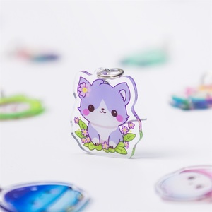 Tùy Chỉnh Long Lanh Epoxy Acrylic Điện Thoại Nhựa Quyến Rũ Bông Tai Đôi Bên In Ba Chiều Cầu Vồng Acrylic <span class=keywords><strong>Stud</strong></span> Bông Tai - Product Image 2