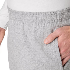 Ash Grey <b>Straight</b> <b>Leg</b> Open Bottom Men Sweatpants <b>Pull</b> <b>On</b> Elastic Waist Casual Lounge <b>Trouser</b> - Product Image 3