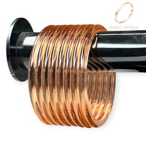 Lowest Price Crystal Clear Peach Kashmiri Jelly <b>Bangles</b> Collection Modern Everyday Wedding Wear Jewellery for Women Girls - Product Image 3