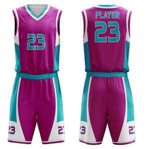 Ensemble d'uniformes de basket-ball personnalisés, bleu et blanc rayé, impression par sublimation, polyester respirant, maillot d'équipe unisexe pour adultes avec numéro - Product Image 2