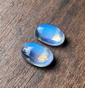 Piedra de Luna Azul Natural, Cristal Curativo, Gema Pulida para Joyería, Piedra Energética Reiki - Product Image 1