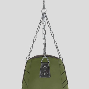 Sac de boxe en tissu Oxford vert olive, rempli de sable, durable, pour la pratique de la boxe pour adultes - Product Image 2