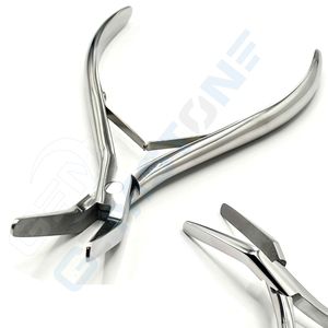 Pince à sertir professionnelle en acier inoxydable de 7 pouces à bout plat pour micro-anneaux, nano-perles et extensions de cheveux GEMSTONE ENTERPRISES - Product Image 2