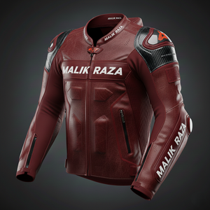 Veste en cuir artisanale Malik Raza |   Protection de Classe Élite |   Conception haut de gamme cousue à la main - Product Image 2