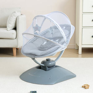 Silla mecedora eléctrica para bebés recién nacidos, con control remoto, de alta gama, con respuesta automática, todo en uno, diseño clásico nuevo, suave y cómoda. - Product Image 5