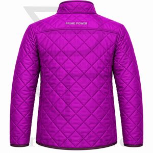 Bulk Men's Quilted Winter Jacket Diamond Puffer <b>Coat</b> Custom <b>Padded</b> Insulated Outerwear Wholesale Clothing Manufacturer - Product Image 2