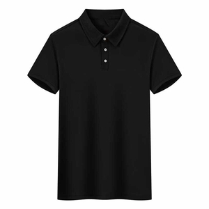 Chemise en toile unie personnalisée pour homme, coupe ajustée décontractée, respirante, pour le golf - Product Image 1