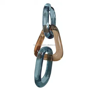 Chaîne en résine faite à la main, chaîne décorative en résine colorée pour la décoration de la maison, la décoration murale, la décoration de meubles et la créativité - Product Image 2