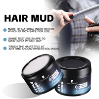 Produits de coiffure pour hommes, salon de coiffure, argile capillaire, cire capillaire, contrôle des bords des cheveux, pâte mate, marque privée