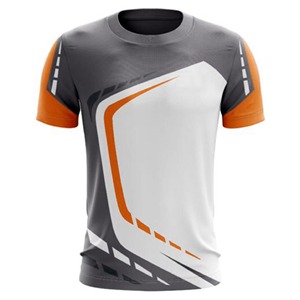 Camisetas Sublimadas para Hombre, Estilo Casual con su Logotipo Personalizado, Transpirables, de Secado Rápido, Manga Corta, Servicio OEM a Bajo Precio - Product Image 4