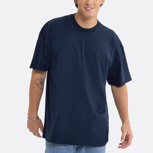 Camiseta Holgada con Cuello Redondo |   Adecuado para hombres delgados y altos |   Camisetas de Mezcla de Algodón Peinado y Poliéster 65/35 - Product Image 5