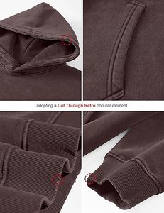 เสื้อฮู้ดพิมพ์โลโก้ตามสั่ง คุณภาพสูง สวมใส่สบาย แฟชั่นสำหรับผู้ชายและผู้หญิง เนื้อผ้านุ่ม ใส่สบาย - Product Image 5