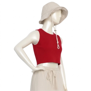 เสื้อกล้ามคอ halter สำหรับผู้หญิง แบบเข้ารูป ยืดหยุ่นได้ เหมาะสำหรับโยคะและฟิตเนส ขายส่ง รับผลิตแบรนด์ส่วนตัว เสื้อผ้ากีฬา - Product Image 5