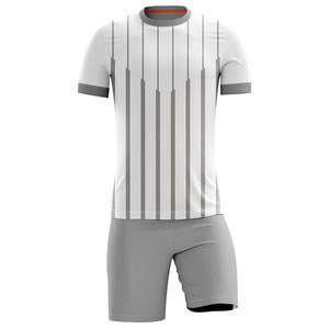Uniformes de Fútbol de Alta Calidad en Blanco y Negro, Conjuntos de Fútbol 100% Poliéster, Conjunto Completo Transpirable de Secado Rápido, Unisex - Product Image 3