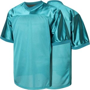 Maillot de football violet à col en V et manches courtes, uniforme respirant en polyester unisexe pour adulte - Product Image 6