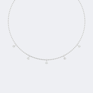 Collier pendentif en or 18 carats plaqué or, serti de diamants de laboratoire de couleur E, taille ronde, 1,00 carat total, certifié - Product Image 5