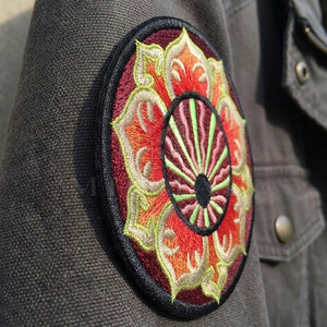 Wholesale <b>Embroidery</b> Patches With Custom Shape Design Fine Embroidered Details Strong Backing <b>Material</b> And Smooth Edges - Product Image 3
