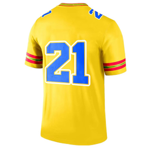 เสื้อฟุตบอลอเมริกันสีพื้นแบบสั่งทำพิเศษ ชุดกีฬา ดีไซน์ใหม่ ระบายอากาศได้ดี MOQ ต่ำ - Product Image 6