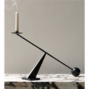 Support de bougie moderne en métal doré en forme d'étoile, bougeoir en verre pour bougies chauffe-plat, centre de table géométrique pour la maison et les mariages - Product Image 4