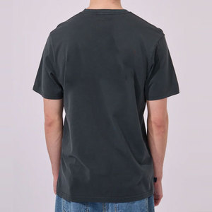 T-shirt à manches courtes pour homme, coupe classique, 100 % coton, col rond, toile respirante, séchage rapide, couleur unie, logo personnalisé, OEM, 2026 - Product Image 6