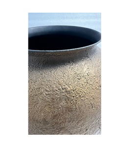 Macetero de hierro estilo antiguo con acabado vintage, perfecto para decoración de jardines interiores y exteriores. - Product Image 4