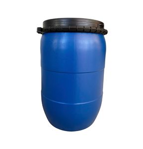 Fût en plastique HDPE de qualité alimentaire avec anneau de verrouillage – Baril bleu pour l'eau, l'huile, les aliments et l'emballage industriel - 50L - Product Image 1
