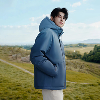 Parka d'hiver longue en duvet d'oie de haute qualité pour homme, style canadien, grande taille, avec capuche, pour l'extérieur