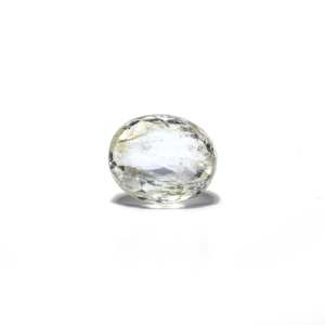 Handcrafted 5.4 Carat Oval Faceted Yellow Sapphire Loose Gemstone for Fine Jewelry - Product Image 1