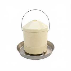 Mangeoire à poulet en fer avec revêtement en poudre crème, excellente qualité, fabrication artisanale, design classique et élégant, nouvelle mangeoire - Product Image 1